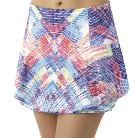 Lucky in Love Multicolor Women's Tennis/Golf Skort - Picture 2 of 6
